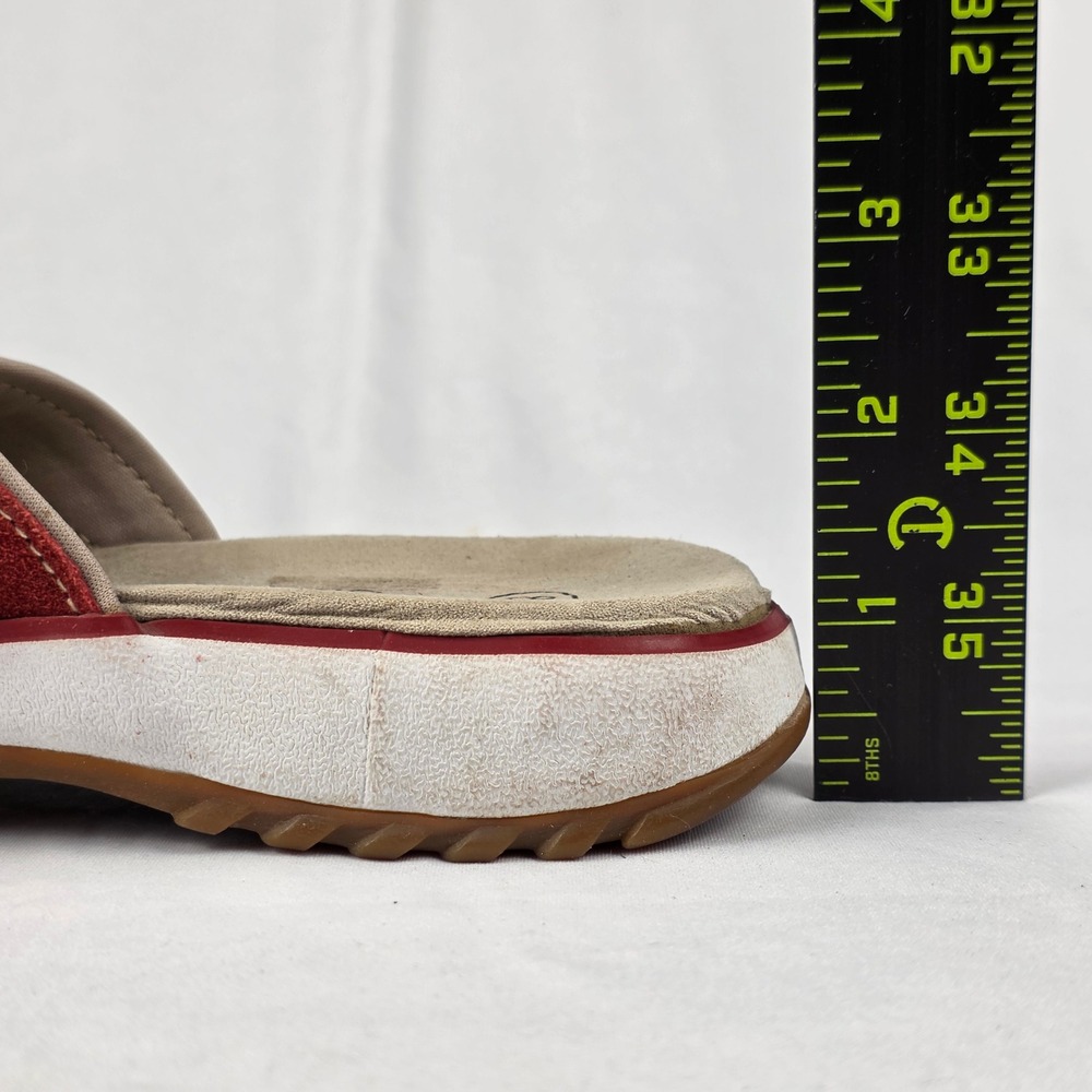 Montego Bay Club Womens‎ Rust Red Suede Slip On Slide Sandals Size 8.5 - Picture 11 of 11